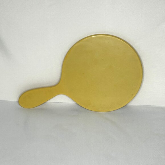 🪞Vintage Butterscotch Celluloid Vanity Mirror 1930s Art Deco Beveled Glass🪞 - Picture 2 of 2